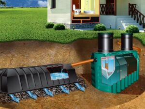Installed autonomous sewage